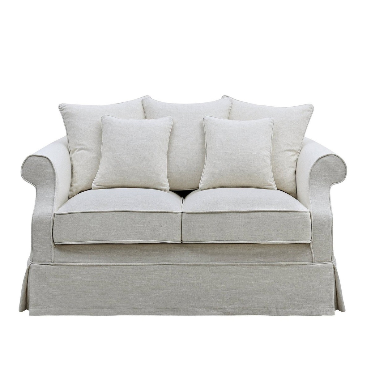 Avalon Hamptons 2 Seat Sofa Ivory, W 174cm D 96cm H 81cm (RRP $2599)