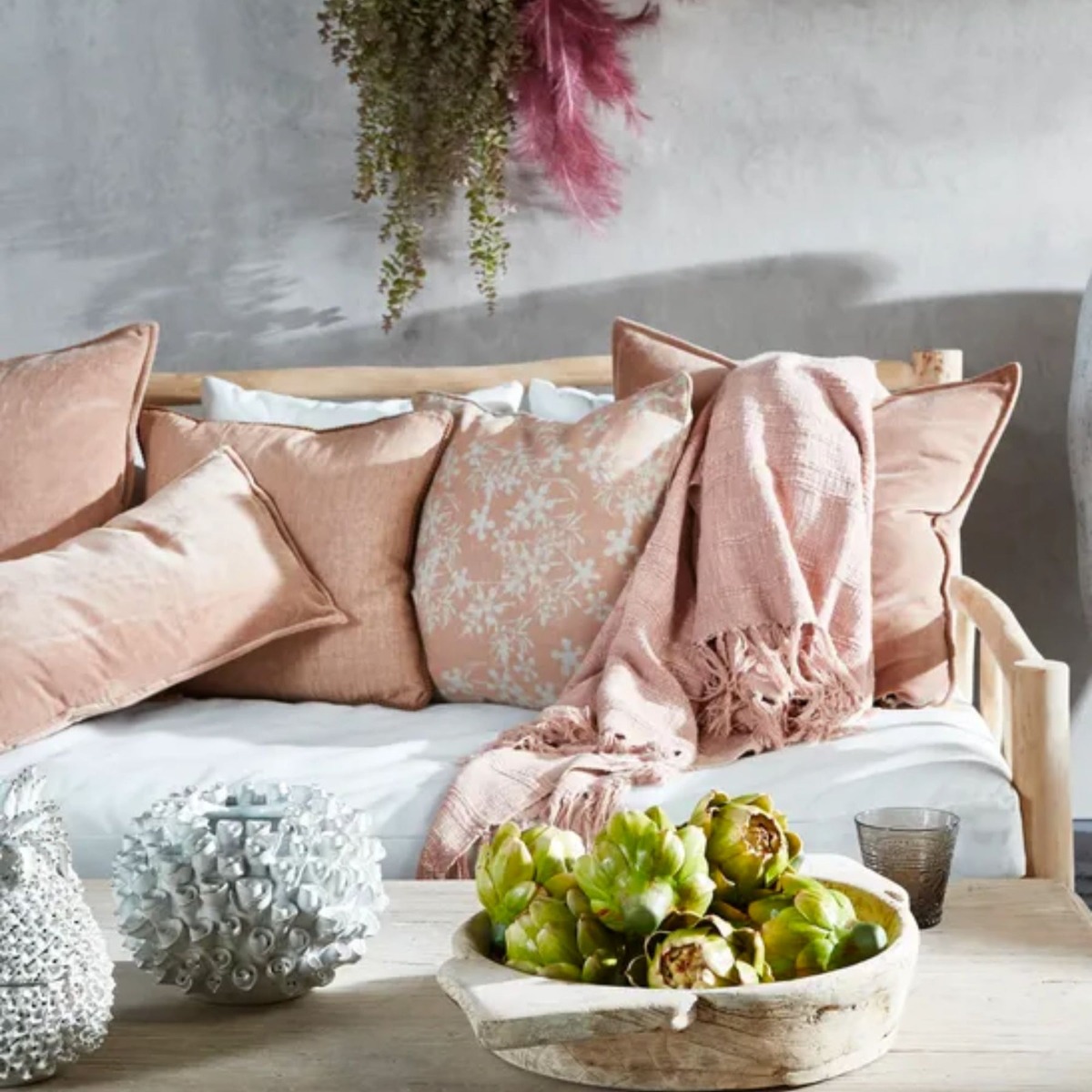 Bermuda Sofa with Cushions - Outdoor Under-Cover Natural, W 200cm D 100cm H 90cm (RRP $2629) - Image 3