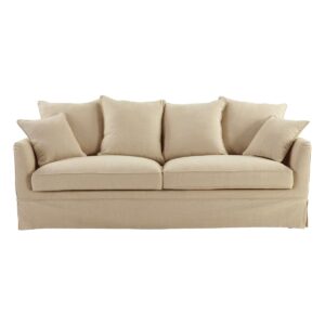 wp-image-tigress-48460.jpg Noosa Hamptons 3 Seat Sofa Beige Linen Blend, W 221cm D 91cm H 80cm (RRP $3299)