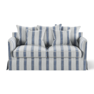 wp-image-tigress-48521.png Noosa Hamptons 2 Seat Sofa Blue Sky Stripe, W 170cm D 91cm H 80cm (RRP $2279)