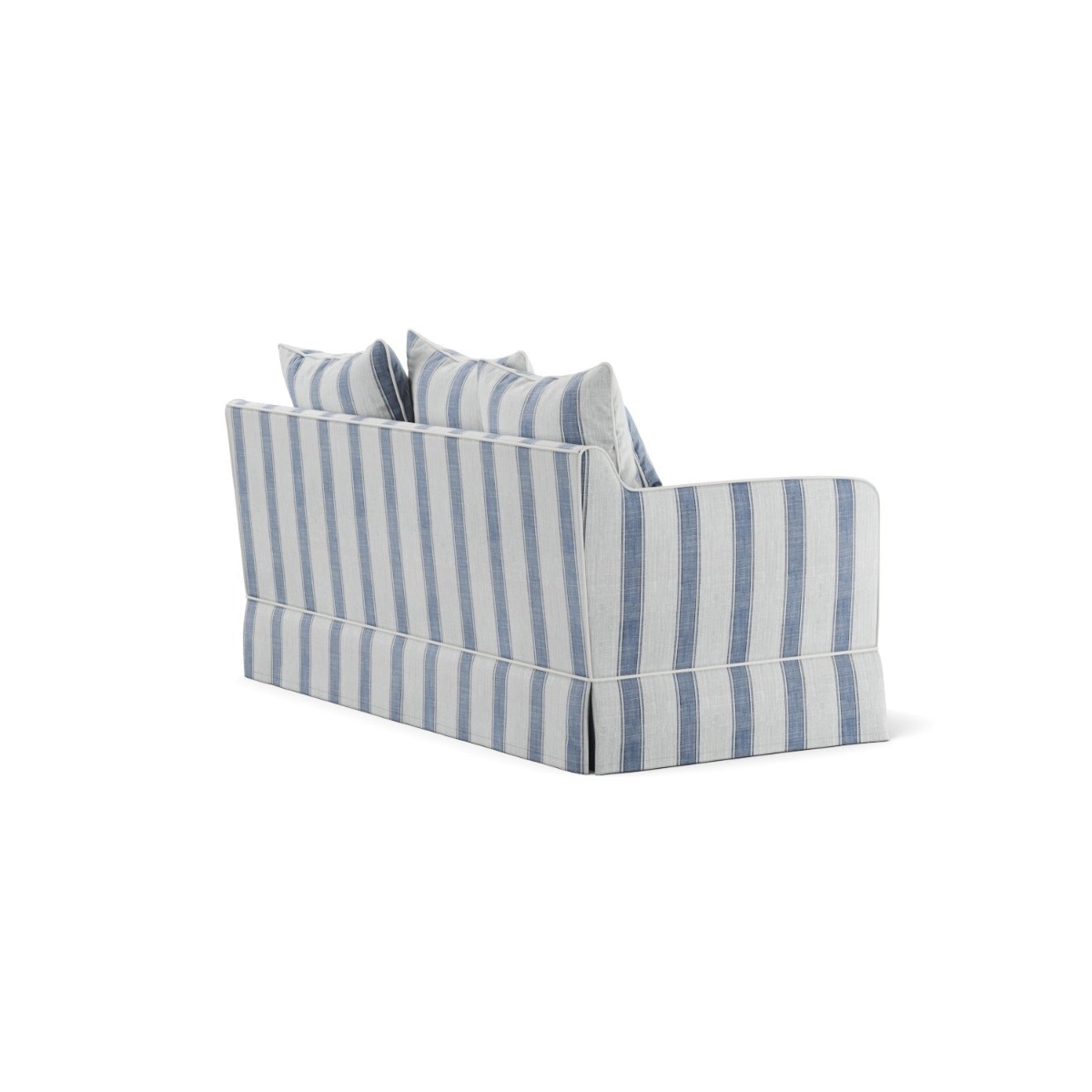 Noosa Hamptons 2 Seat Sofa Blue Sky Stripe, W 170cm D 91cm H 80cm (RRP $2279) - Image 7