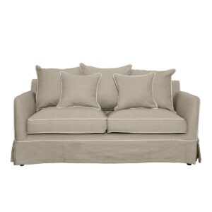 wp-image-tigress-48623.jpg Noosa Hamptons 2 Seat Sofa Natural W/White Piping, W 170cm D 91cm H 80cm (RRP $2279)