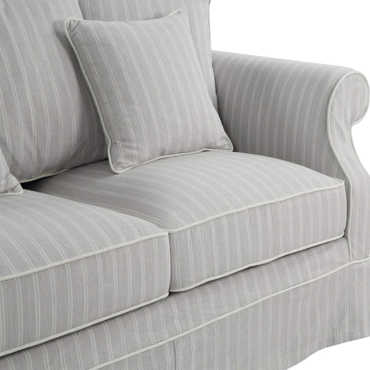 Avalon Hamptons 2 Seat Sofa Cloud Stripe, W 174cm D 96cm H 81cm (RRP $2599) - Image 7