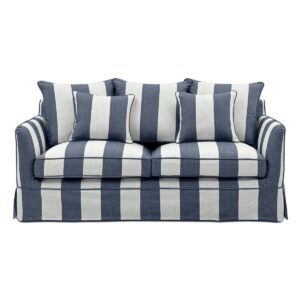wp-image-tigress-48684.jpg Noosa Hamptons 2 Seat Sofa Denim/Cream Stripe, W 170cm D 91cm H 80cm (RRP $2279)