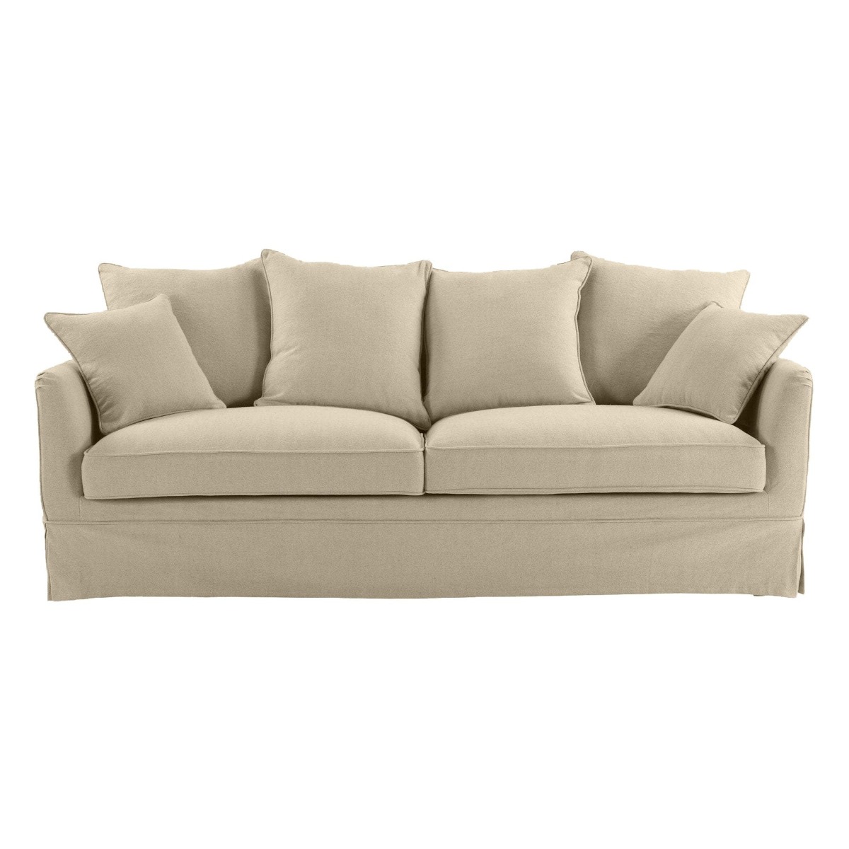 Noosa Hamptons 3 Seat Queen Sofa Bed Beige, W 221cm D 91cm H 80cm (RRP $4279)
