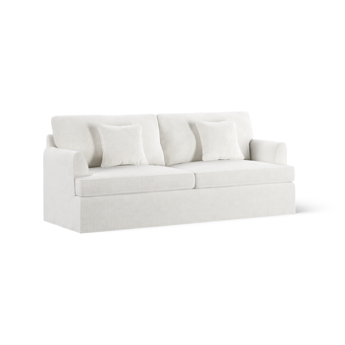 Byron Hamptons 3 Seat Sofa Ivory, W 223cm D 96cm H 78cm (RRP $3299) - Image 6