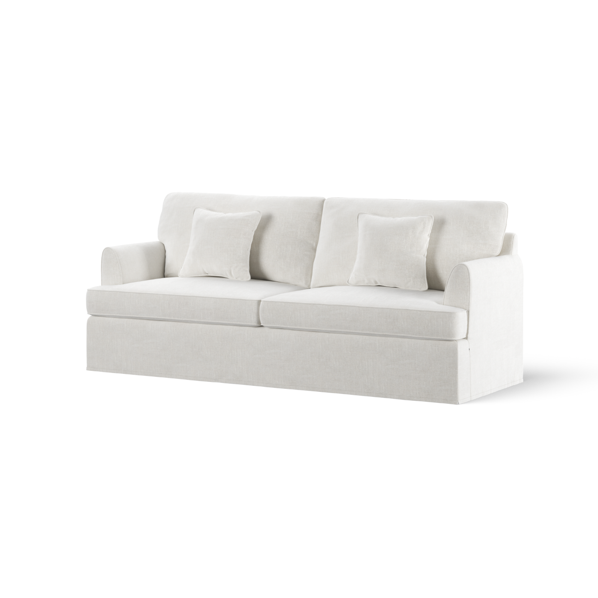Byron Hamptons 3 Seat Sofa Ivory, W 223cm D 96cm H 78cm (RRP $3299) - Image 7