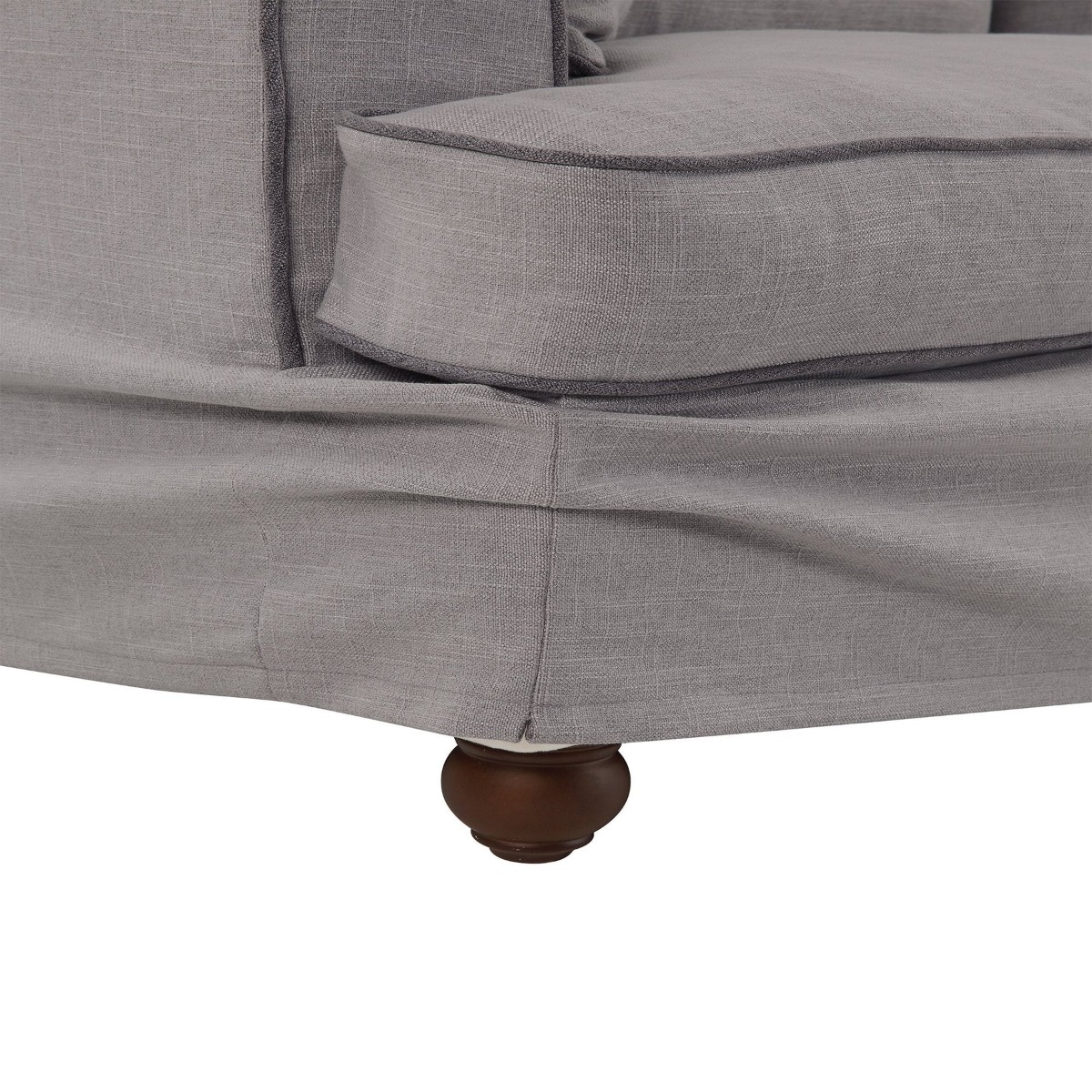 Byron Hamptons 3 Seat Sofa Pebble Grey, W 223cm D 96cm H 78cm (RRP $3285) - Image 4