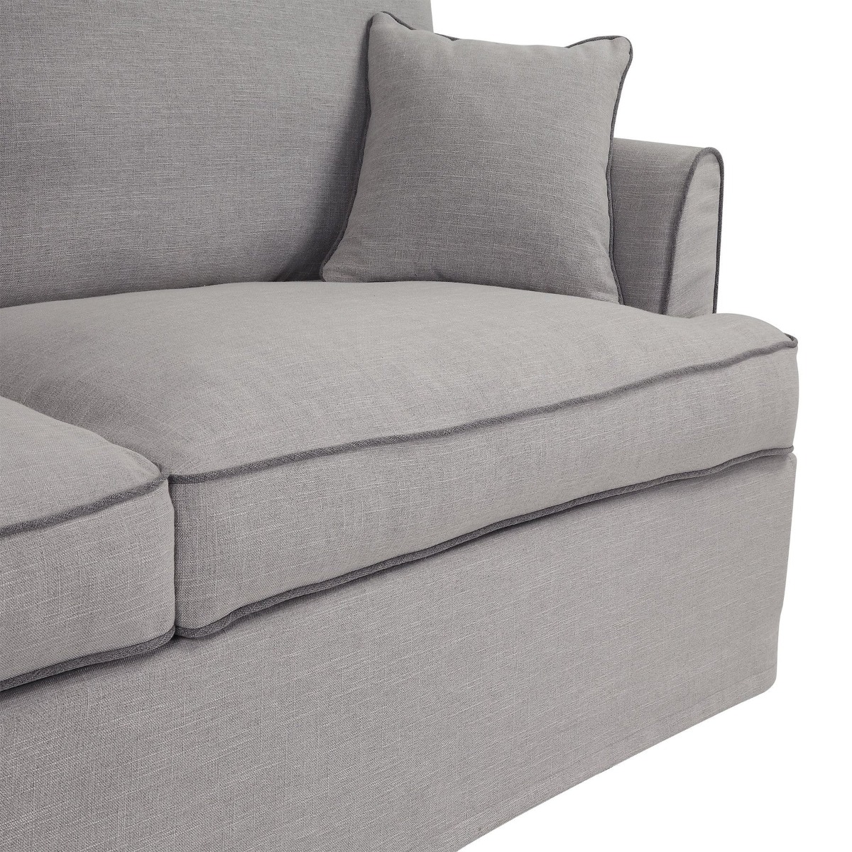 Byron Hamptons 3 Seat Sofa Pebble Grey, W 223cm D 96cm H 78cm (RRP $3285) - Image 8
