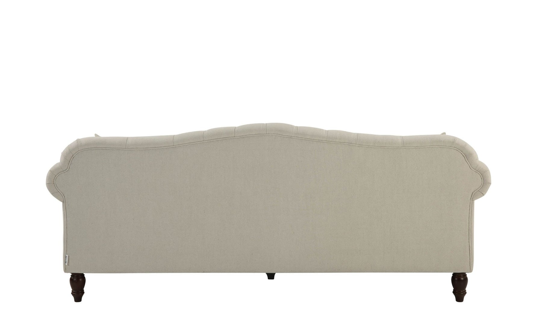 Vaucluse 3 Seat Hamptons Buttoned Sofa Beige Linen Blend, W 224cm D 89cm H 91cm (RRP $2499) - Image 8