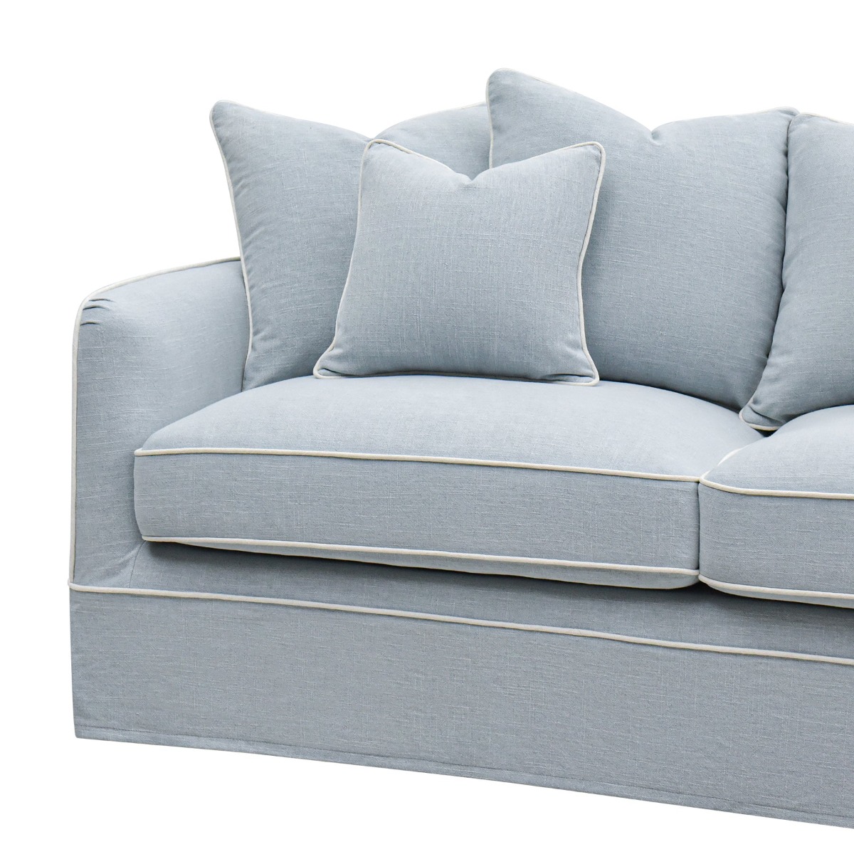 Noosa Hamptons 2.5 Seat Sofa Beach, W 195cm D 91cm H 80cm (RRP $2699) - Image 3