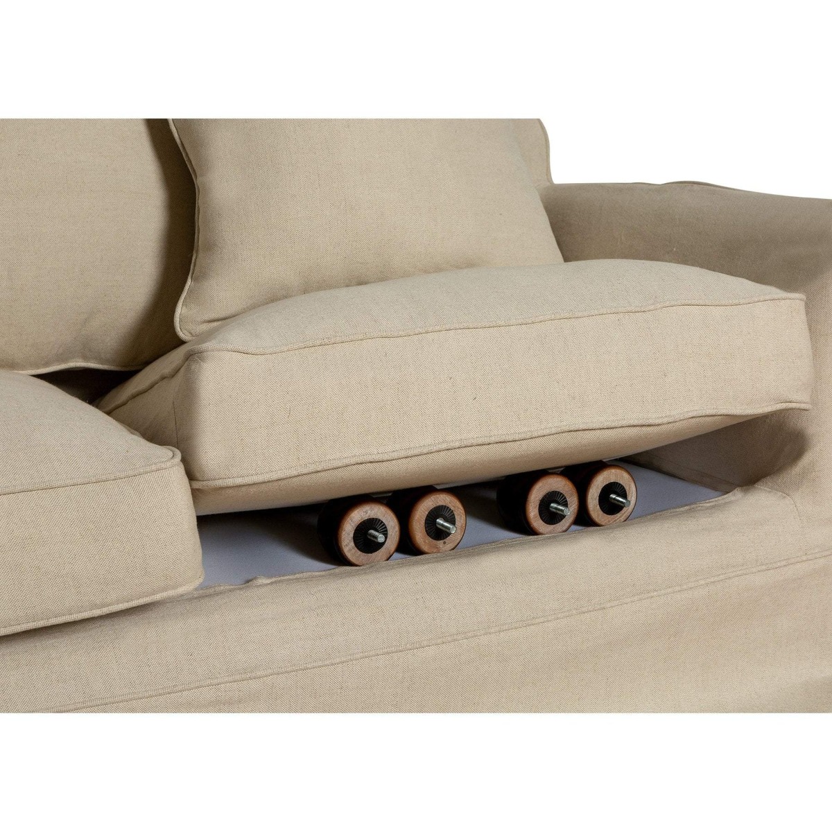 Noosa Hamptons 2.5 Seat Sofa Beige, W 195cm D 91cm H 80cm (RRP $2699) - Image 3