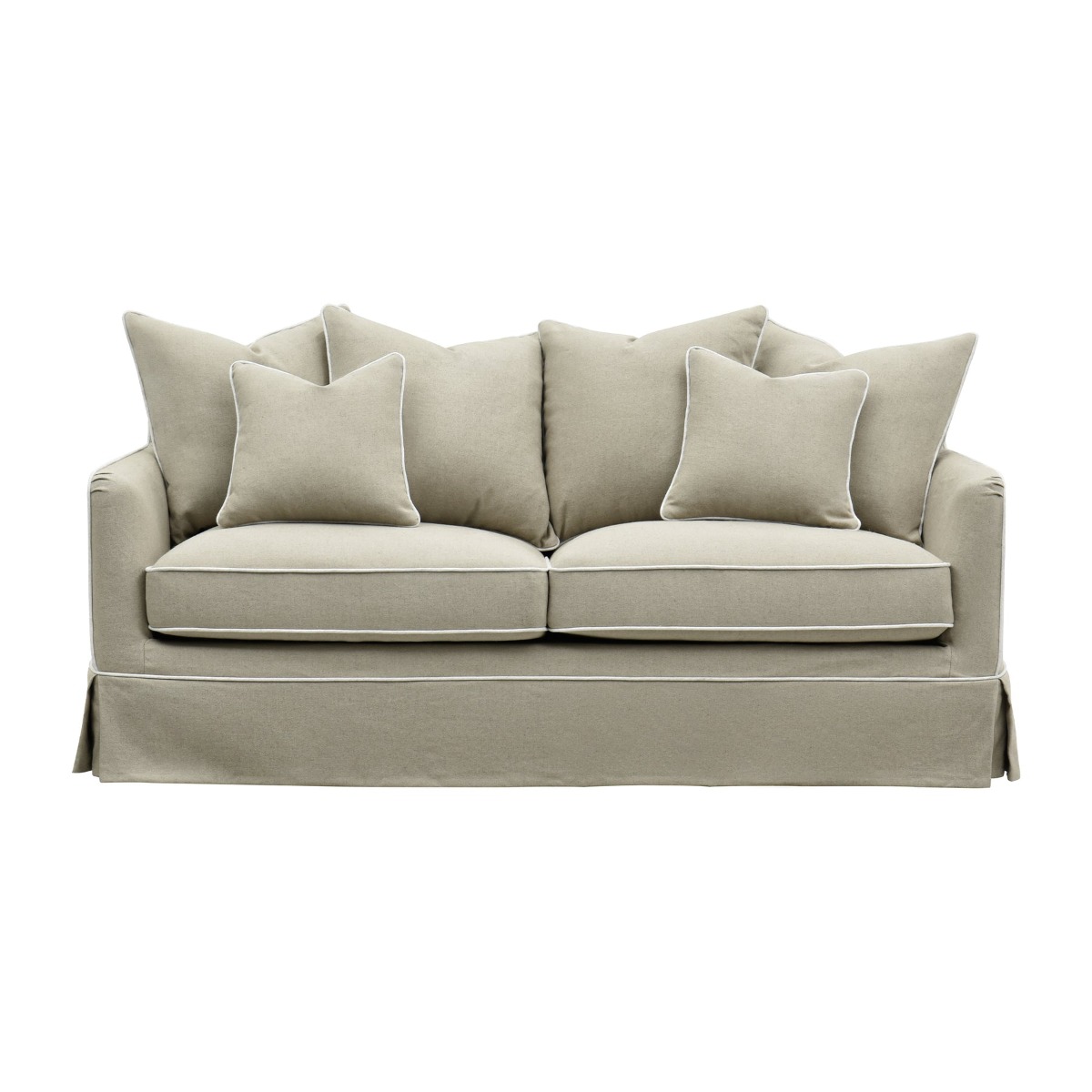 Noosa Hamptons 2.5 Seat Sofa Natural, W 195cm D 91cm H 80cm (RRP $2699)