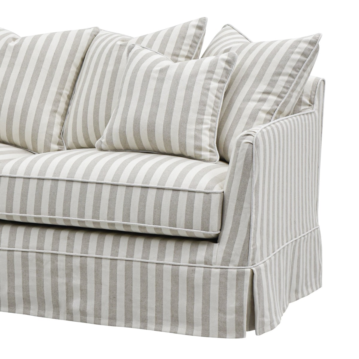 Noosa Hamptons 2.5 Seat Sofa Natural Stripe, W 195cm D 91cm H 80cm (RRP $2699) - Image 6