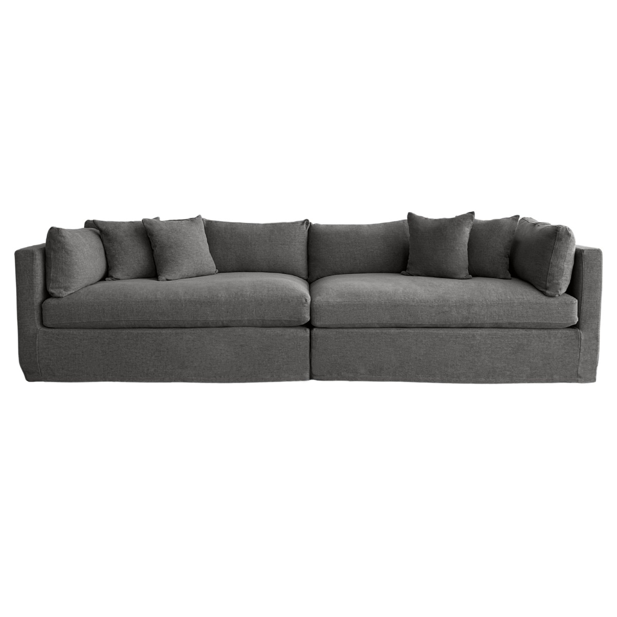 Marbella 4 Seat Sofa Storm, W 300 D 100 H 85cm (RRP $3859)