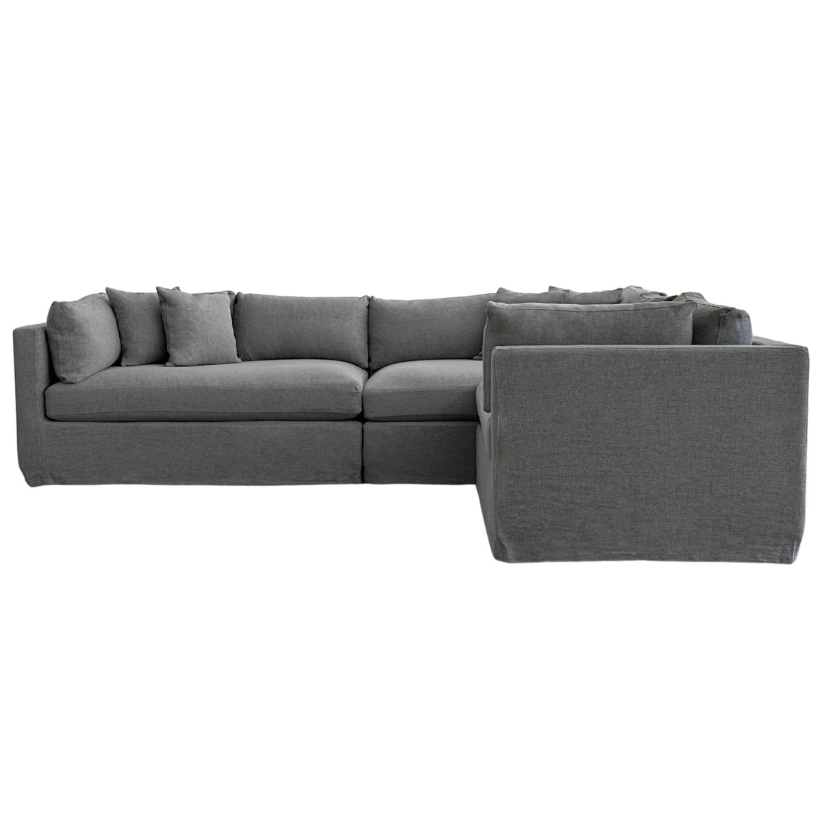 Marbella Modular Sofa Storm Right, W 300 D 250 H 85cm (RRP $6149)