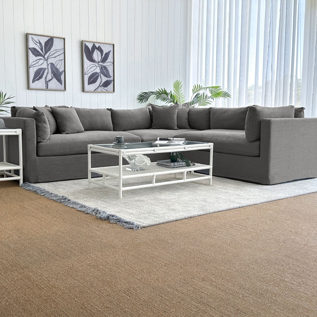 Marbella Modular Sofa Storm Right, W 300 D 250 H 85cm (RRP $6149) - Image 12