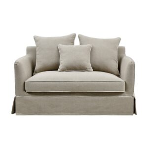 Noosa Hamptons 1.5 Seat Sofa Bed Natural, W140 D 91 H 80cm (RRP $2999)