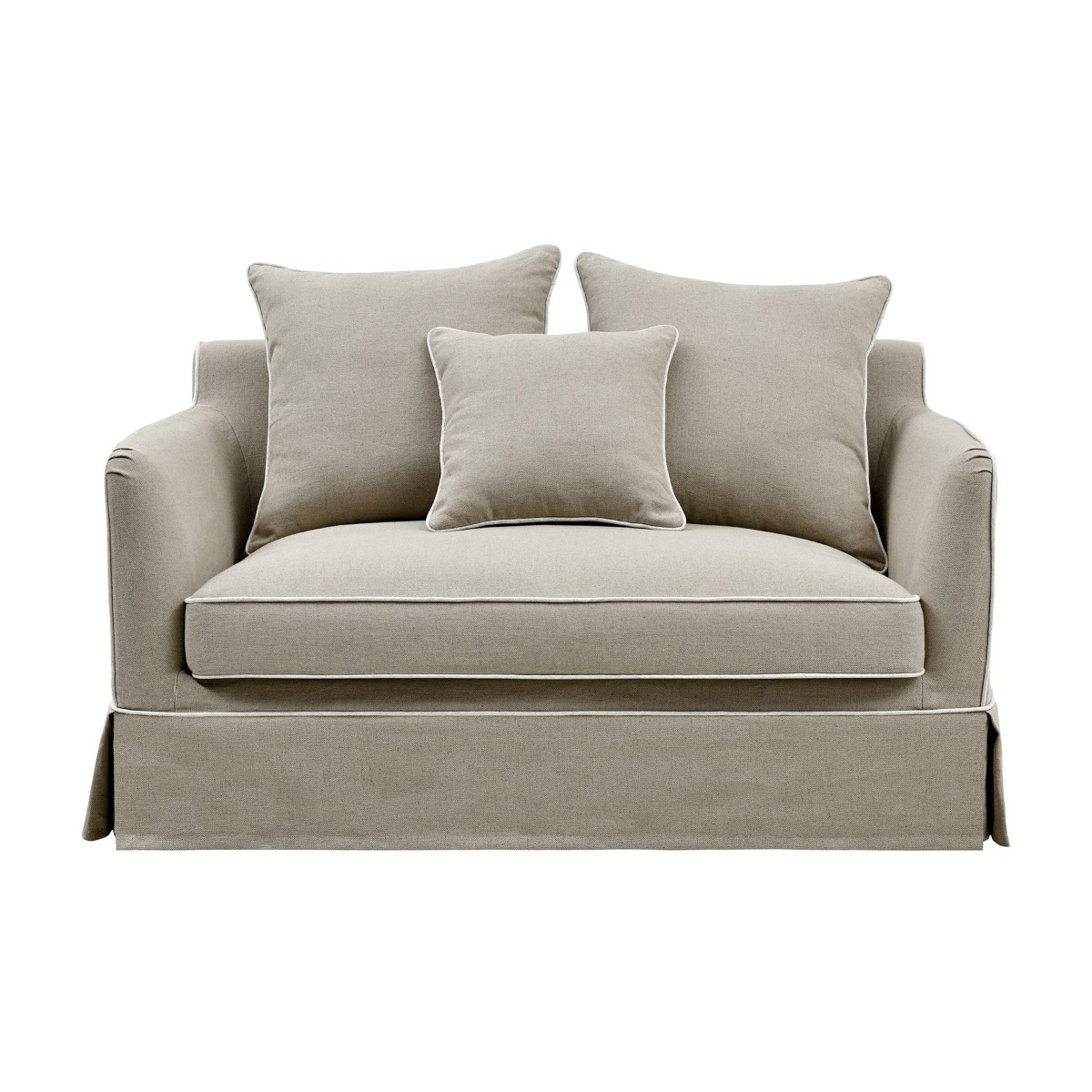Noosa Hamptons 1.5 Seat Sofa Bed Natural, W140 D 91 H 80cm (RRP $2999)