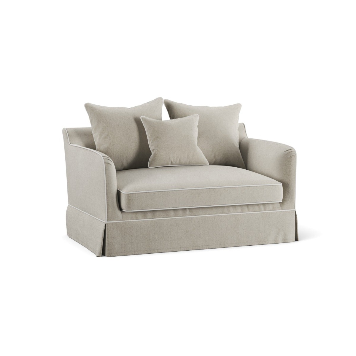 Noosa Hamptons 1.5 Seat Sofa Bed Natural, W140 D 91 H 80cm (RRP $2999) - Image 4