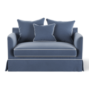 wp-image-tigress-49171.png Noosa Hamptons 1.5 Seat Sofa Bed Navy, W 140 D 91 H 80cm (RRP $2999)