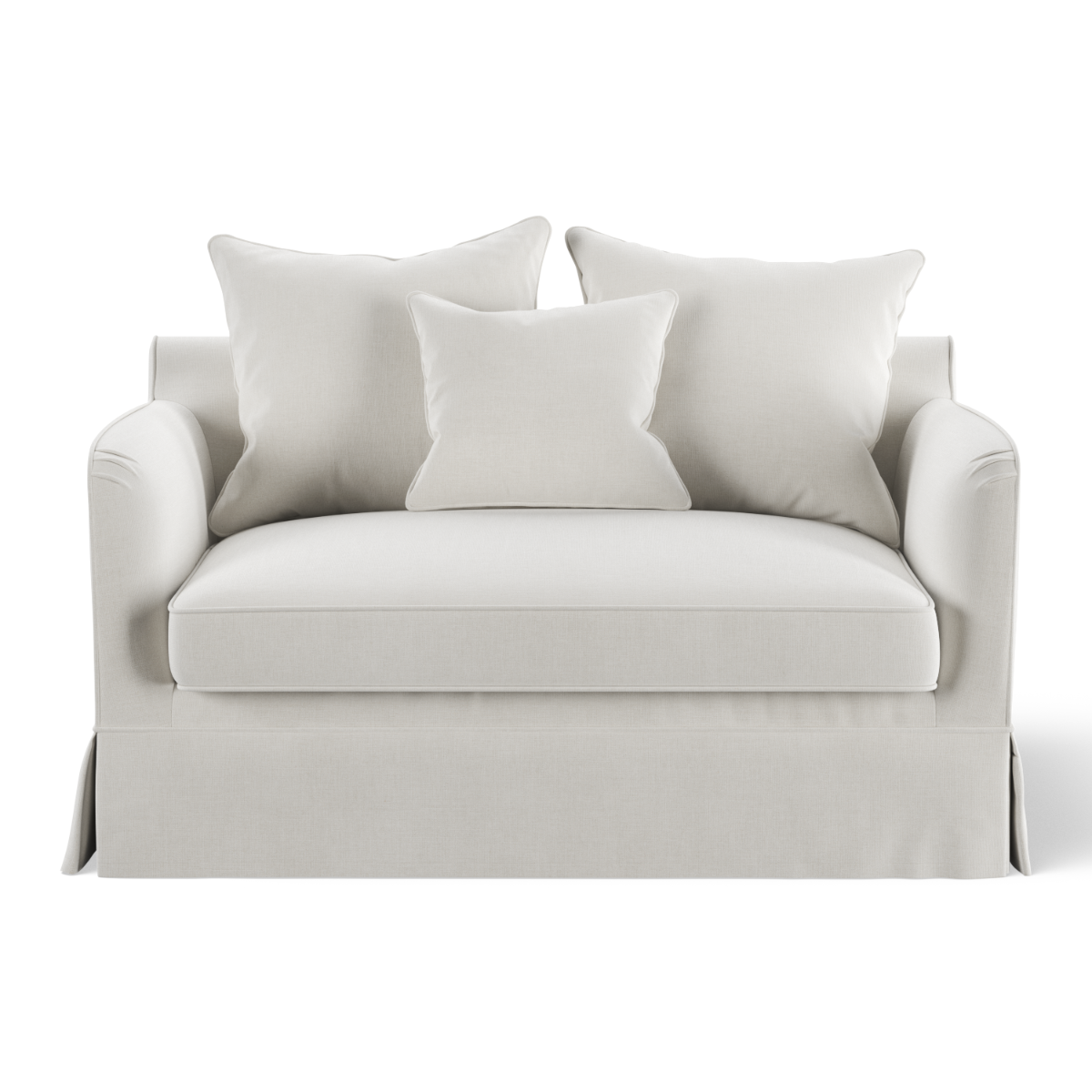 Noosa Hamptons 1.5 Seat Sofa Bed Ivory, W 140 D 91 H 80cm (RRP $2999)