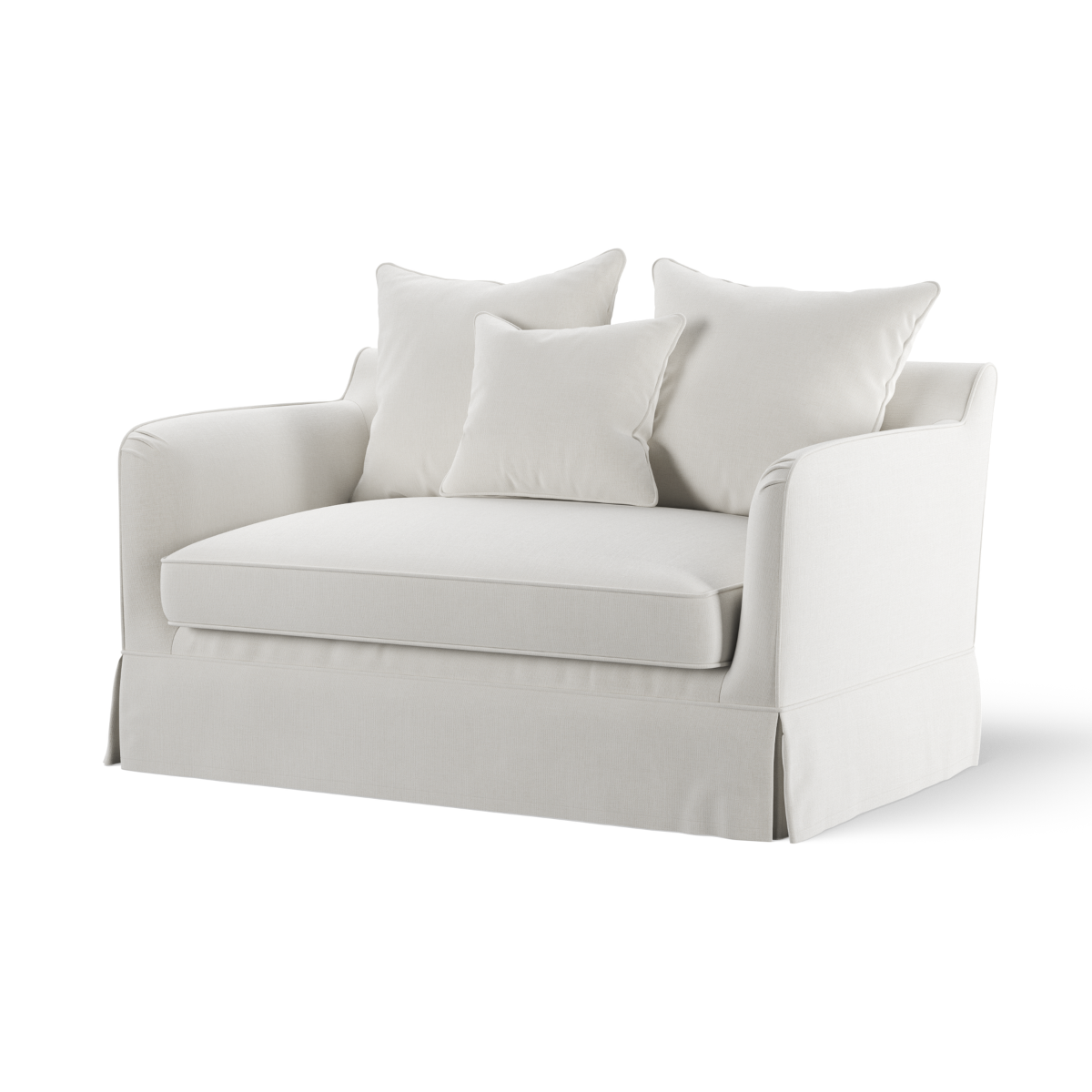 Noosa Hamptons 1.5 Seat Sofa Bed Ivory, W 140 D 91 H 80cm (RRP $2999) - Image 5