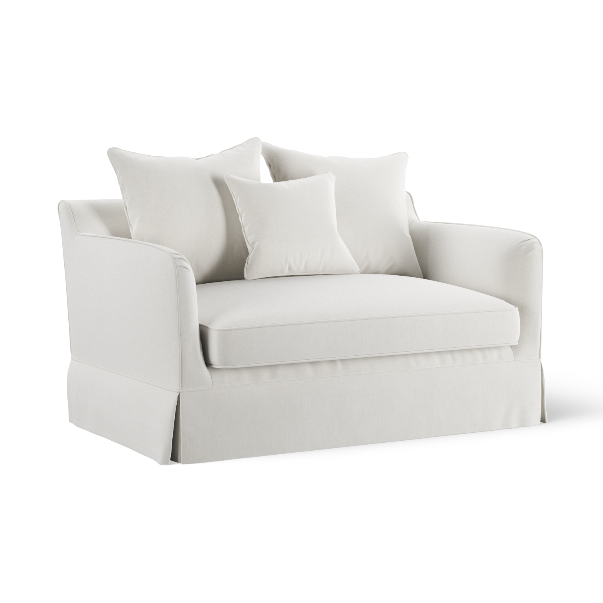Noosa Hamptons 1.5 Seat Sofa Bed Ivory, W 140 D 91 H 80cm (RRP $2999) - Image 7