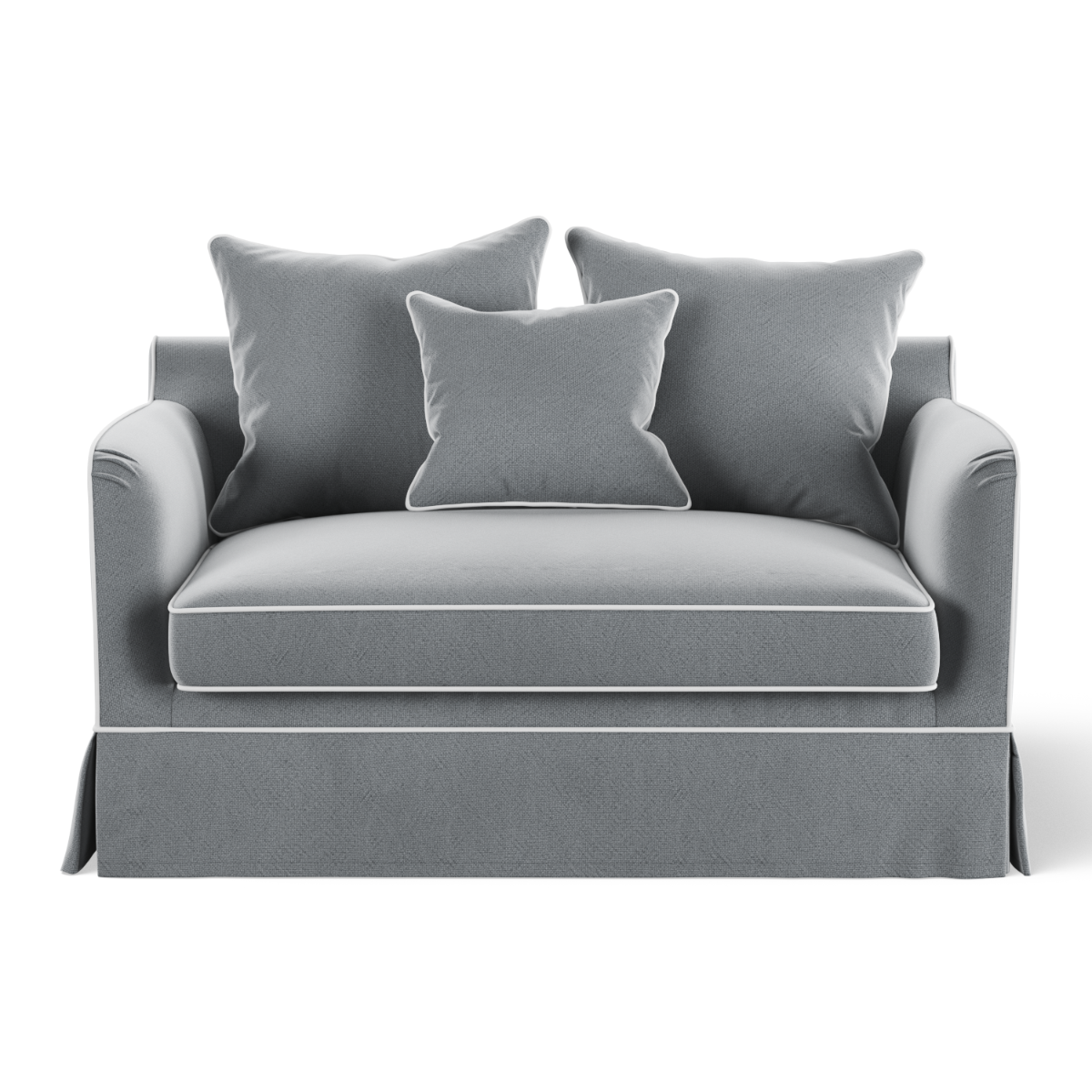 Noosa Hamptons 1.5 Seat Sofa Bed Grey, W 140 D 91 H 80cm (RRP $2999)