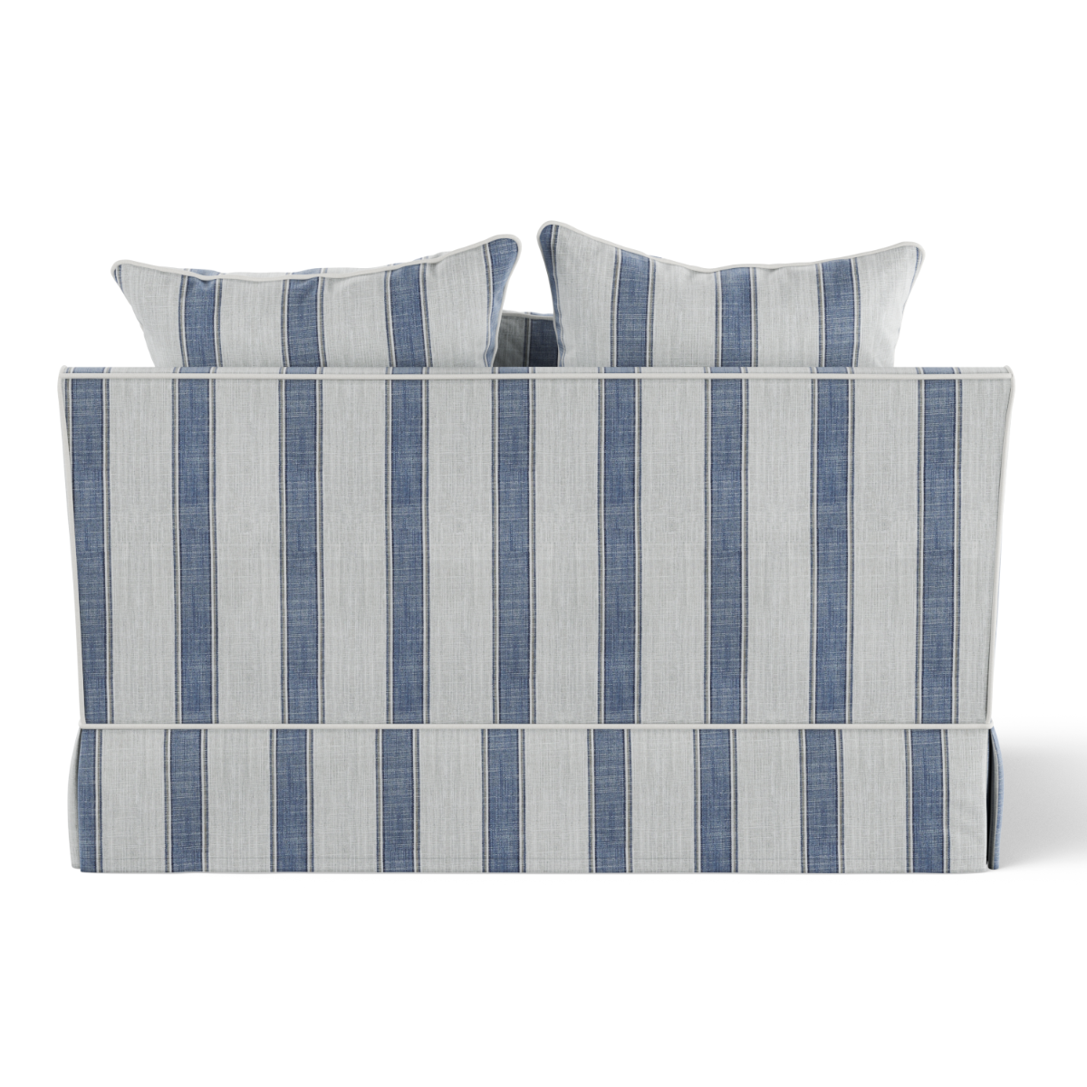 Noosa Hamptons 1.5 Seat Sofa Bed Blue Sky Stripe, W 140 D 91 H 80cm (RRP $2999) - Image 5