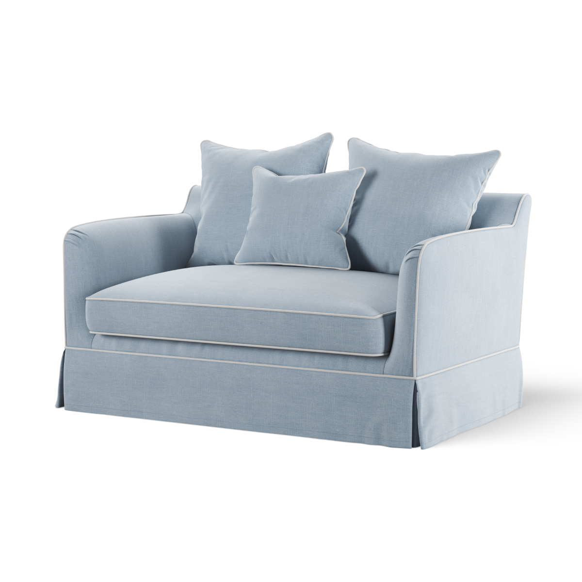 Noosa Hamptons 1.5 Seat Sofa Bed Beach, W 140 D 91 H 80cm (RRP $2999) - Image 2