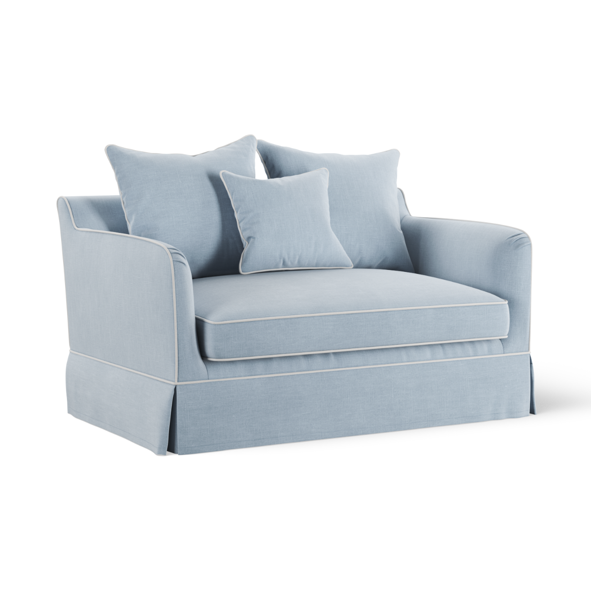 Noosa Hamptons 1.5 Seat Sofa Bed Beach, W 140 D 91 H 80cm (RRP $2999) - Image 3