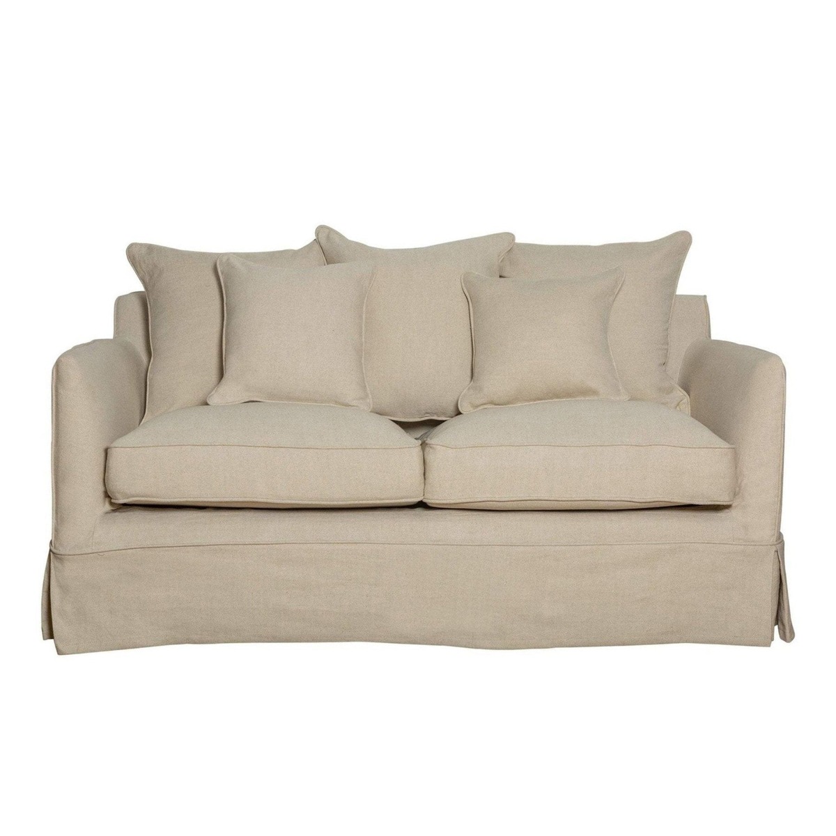 Noosa Hamptons 2.5 Seat Sofa Bed Beige, L 190 D 91 H 80cm (RRP $3849)