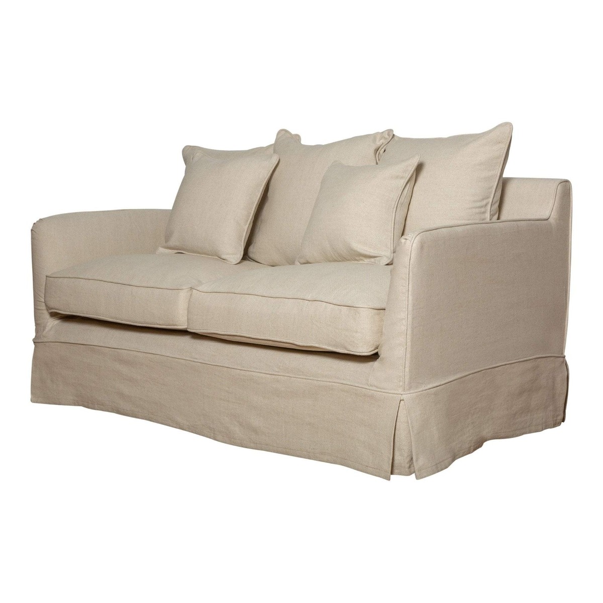 Noosa Hamptons 2.5 Seat Sofa Bed Beige, L 190 D 91 H 80cm (RRP $3849) - Image 4