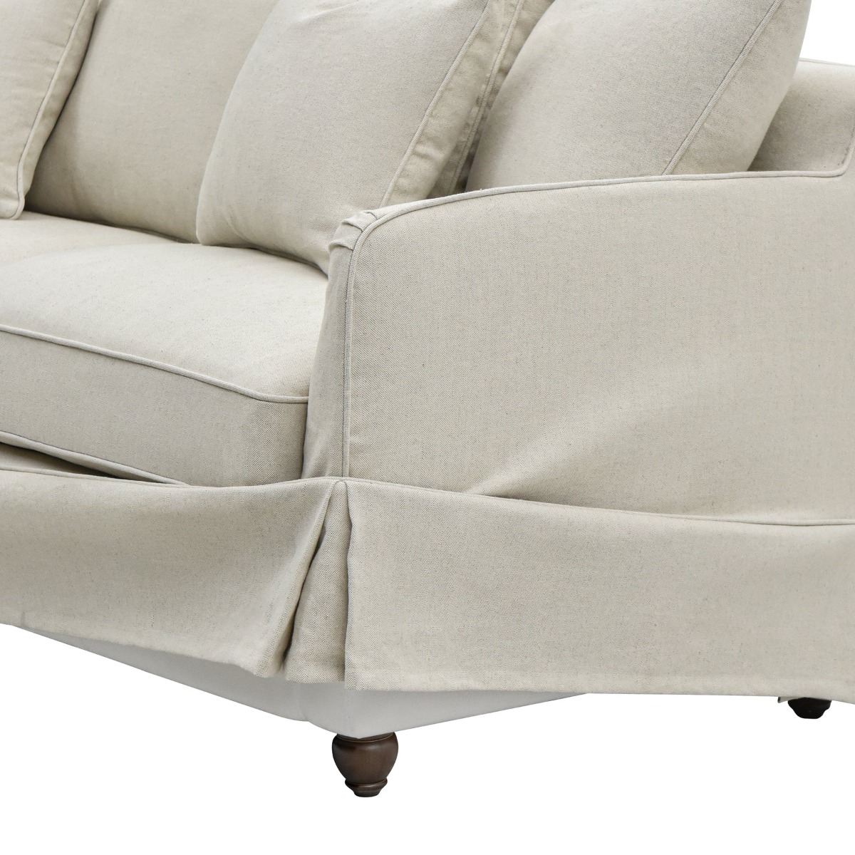 Noosa Hamptons 2.5 Seat Sofa Bed Ivory, L 190 D 91 H 80cm (RRP $3849) - Image 6
