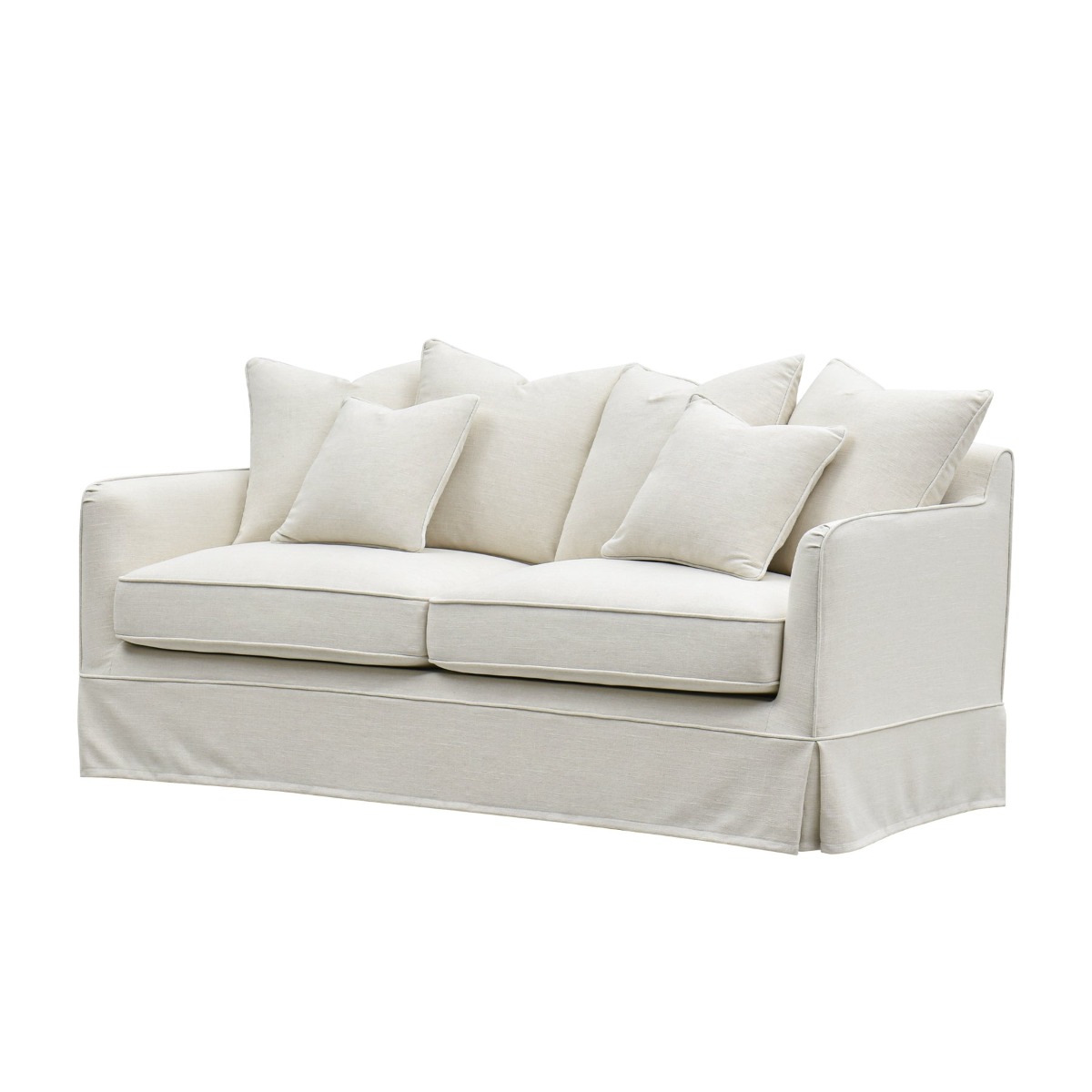 Noosa Hamptons 2.5 Seat Sofa Bed Ivory, L 190 D 91 H 80cm (RRP $3849) - Image 10