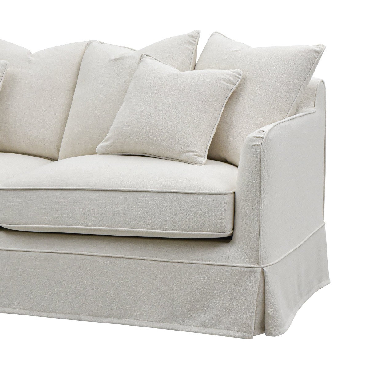 Noosa Hamptons 2.5 Seat Sofa Bed Ivory, L 190 D 91 H 80cm (RRP $3849) - Image 11