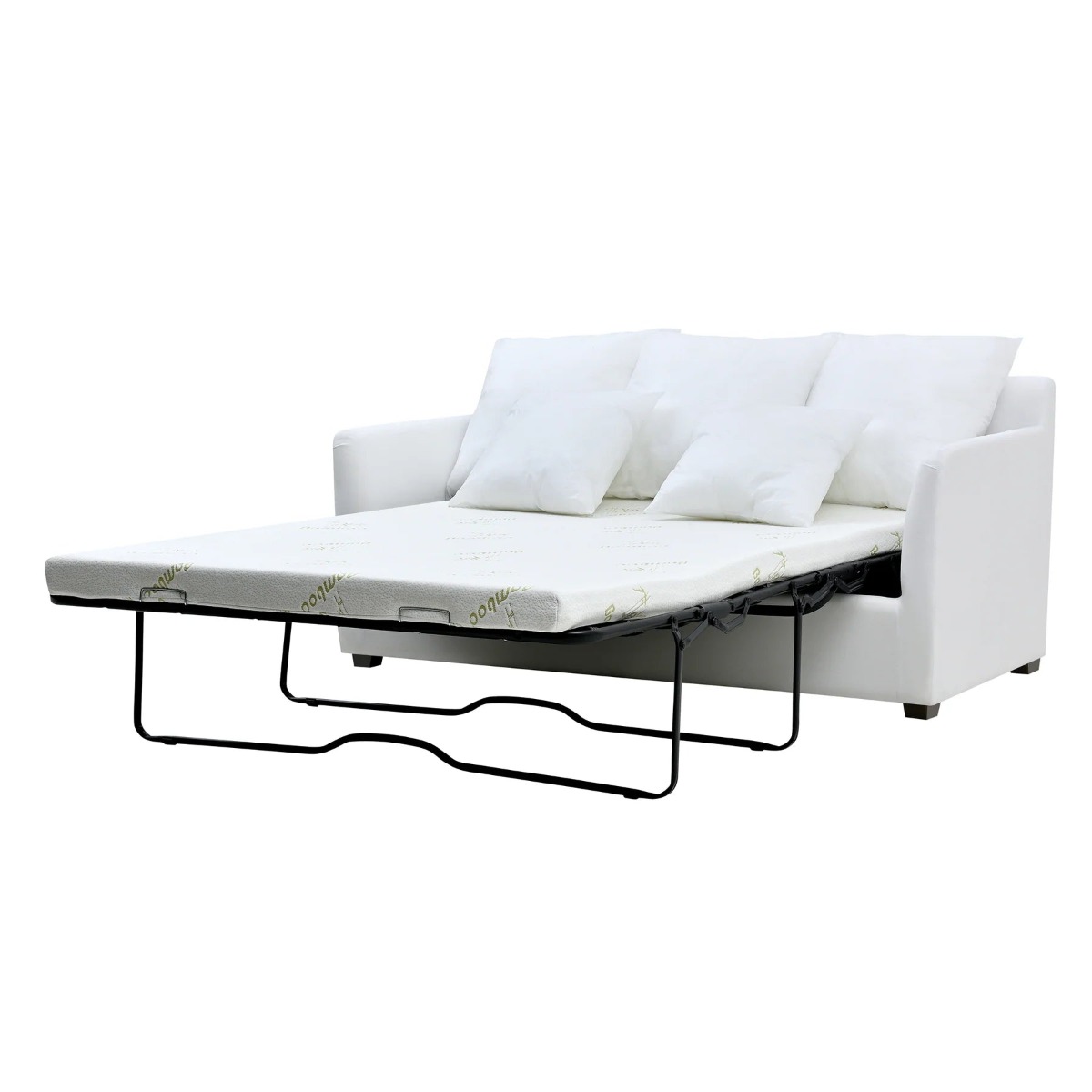 Noosa Hamptons 2 Seat Sofa Bed Noosa Blue Sky Stripe, W170cm x D91cm X H80cm (RRP $3299) - Image 11