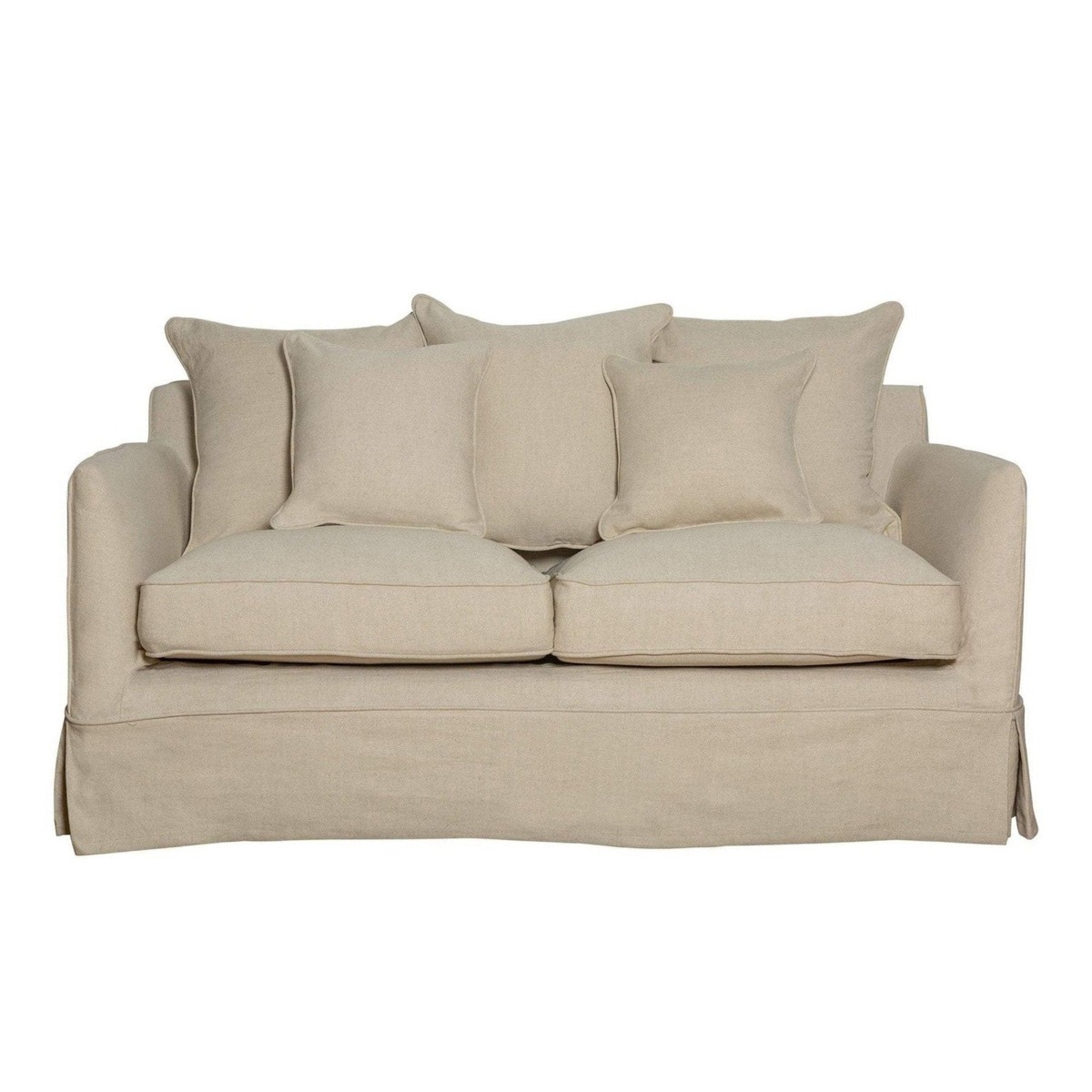 Noosa Hamptons 2 Seat Sofa Bed Beige, W170cm x D91cm X H80cm (RRP $3299)