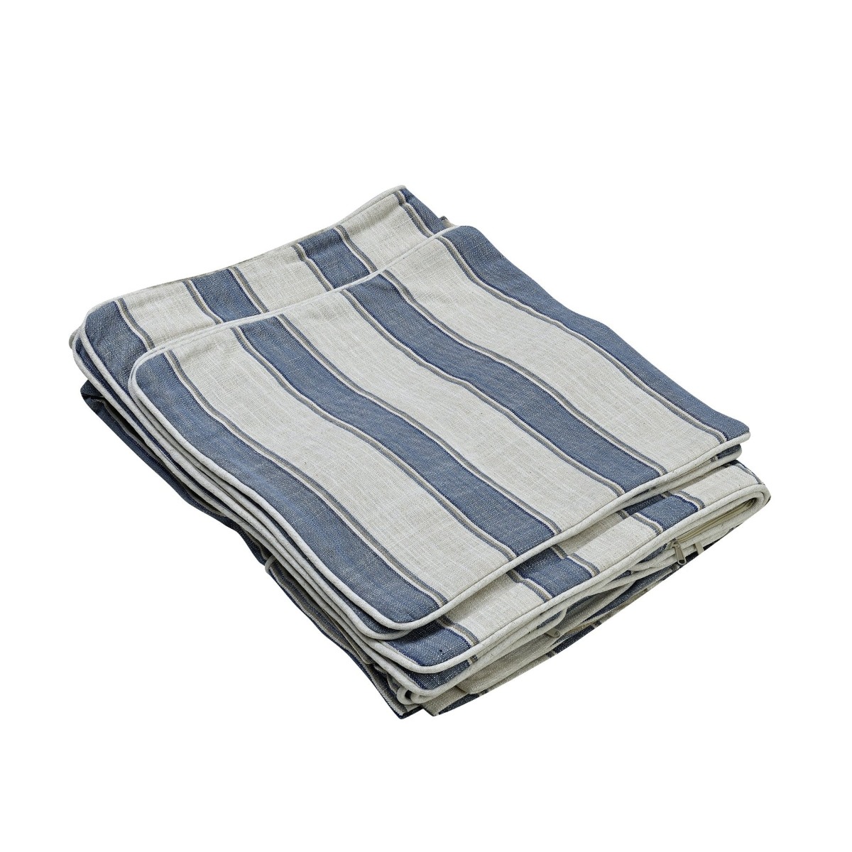 Byron Hamptons 3 Seat Sofa Blue Sky Stripe, W 223cm D 96cm H 78cm (RRP $3299) - Image 6