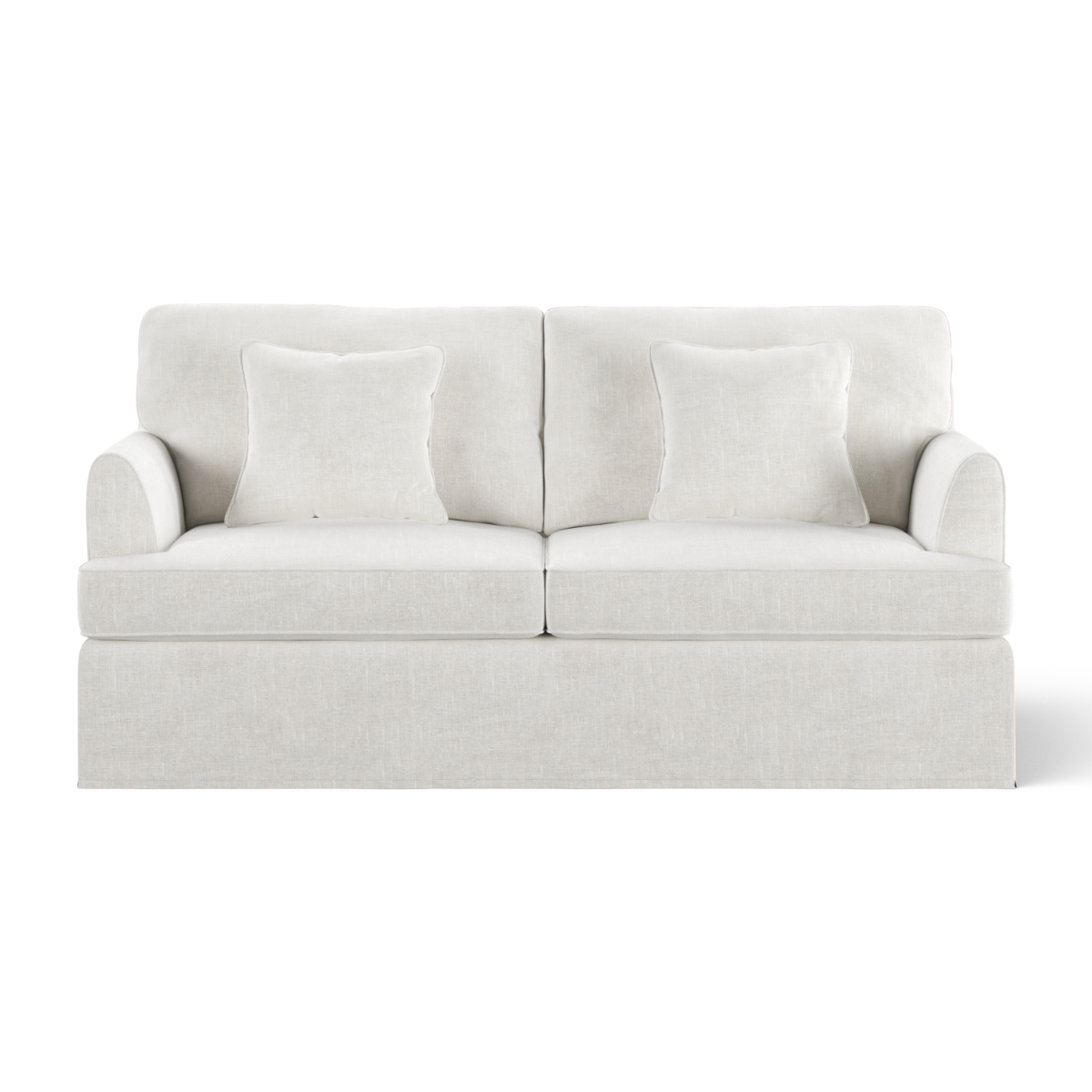 Byron Hamptons 2.5 Seat Sofa Ivory, W 190cm D 96cm H 78cm (RRP $2859)