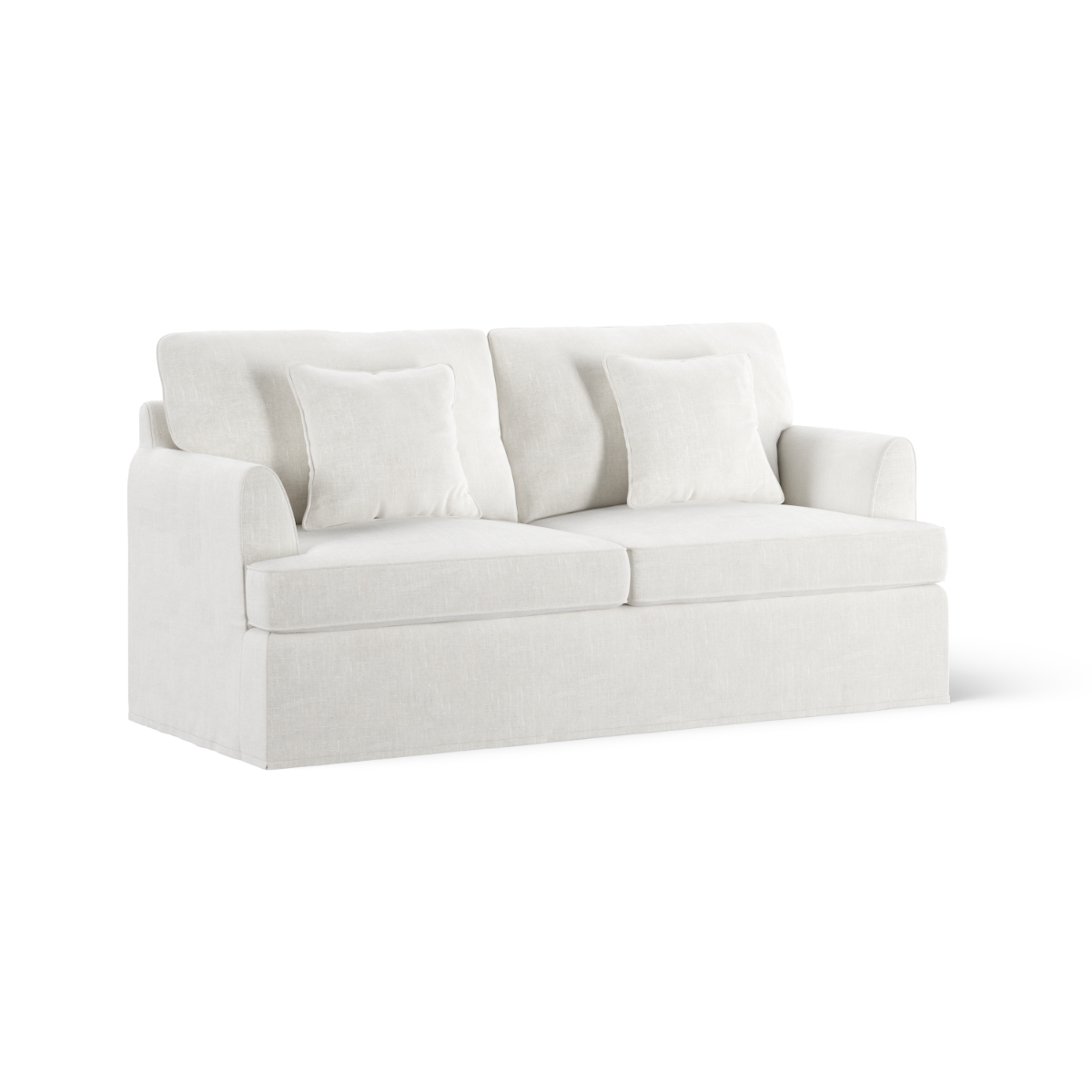 Byron Hamptons 2.5 Seat Sofa Ivory, W 190cm D 96cm H 78cm (RRP $2859) - Image 2