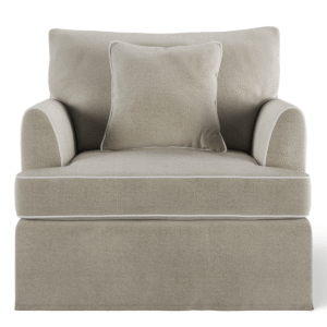 wp-image-tigress-49452.png Byron Hamptons Armchair Natural with White Piping, W 99cm D 96cm H 78cm (RRP $1859)