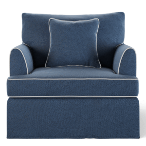 wp-image-tigress-49461.png Byron Hamptons Armchair Navy with White Piping, W 99cm D 96cm H 78cm (RRP $1859)