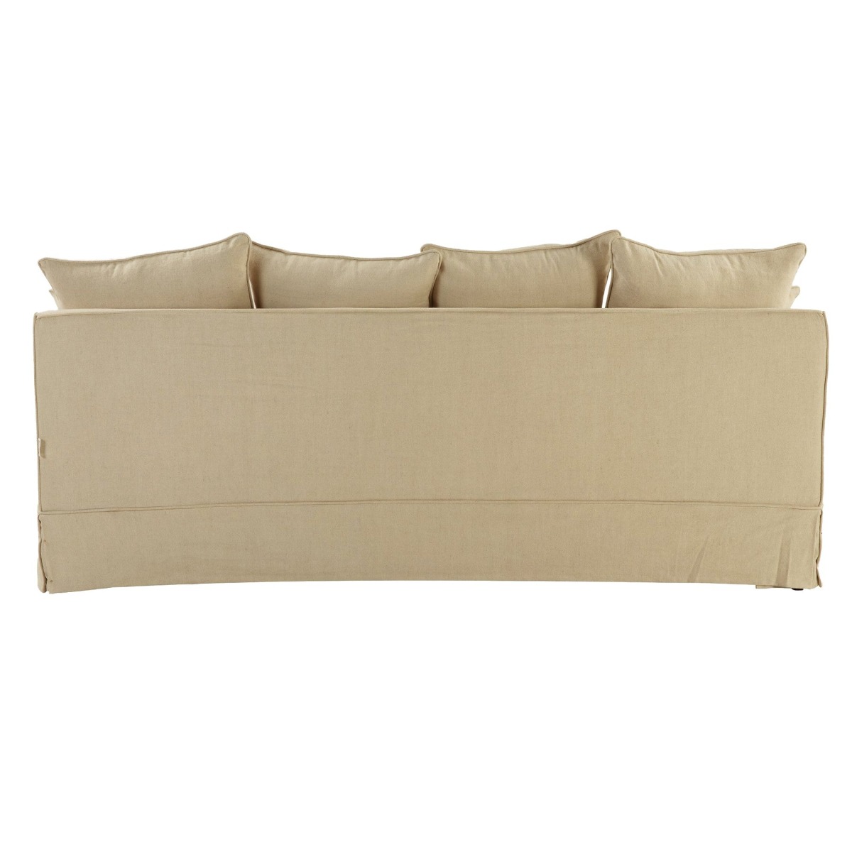 Slip Cover Only - Noosa Hamptons 3 Seat Sofa Beige, W 221cm D 91cm H 80cm (RRP $949) - Image 7