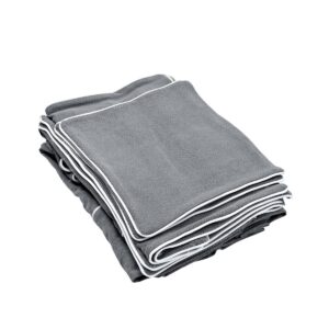 Slip Cover Only - Noosa Hamptons 3 Seat Sofa Grey W/White Piping, W 221cm D 91cm H 80cm (RRP $949)