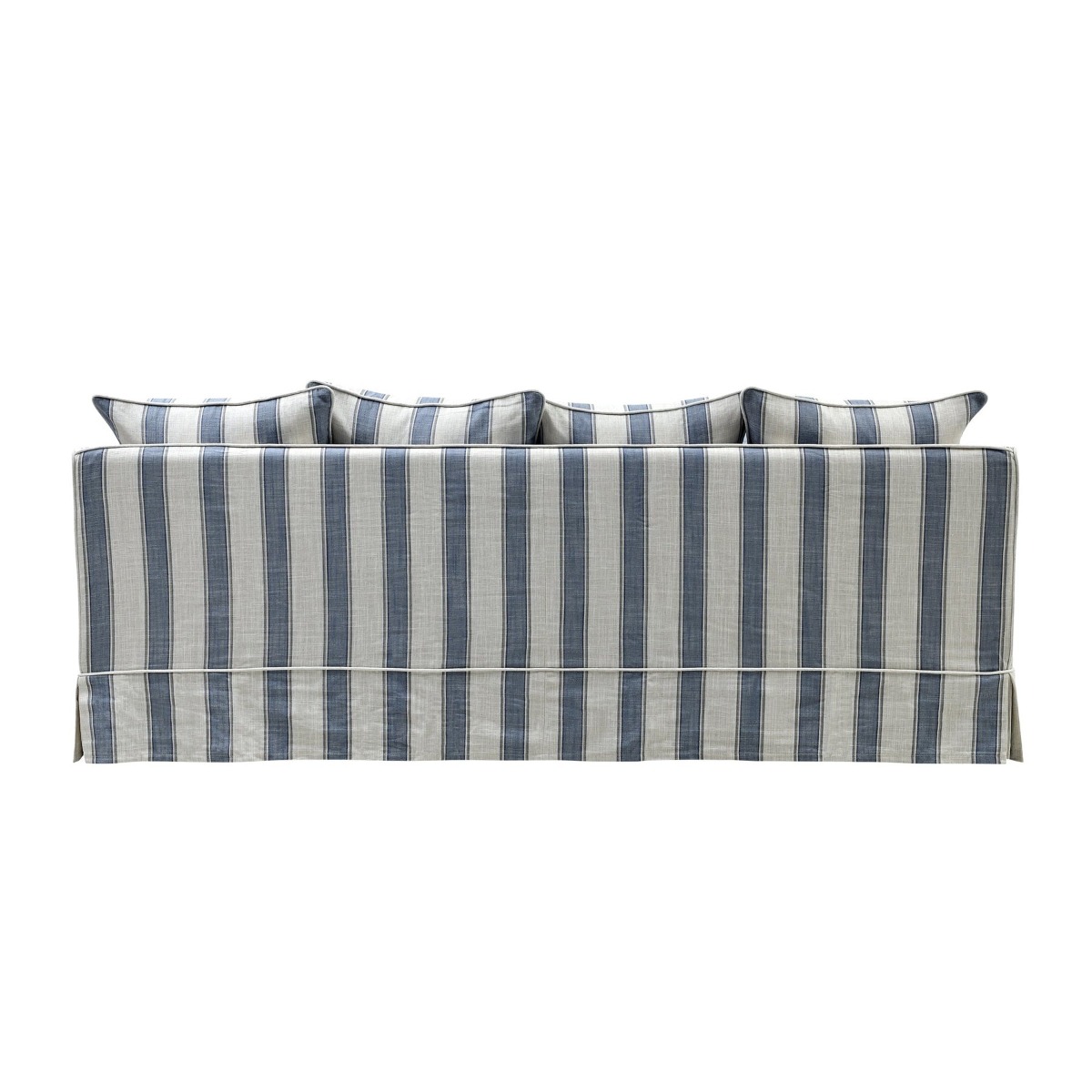 Slip Cover Only - Noosa Hamptons 3 Seat Sofa Blue Sky Stripe, W 221cm D 91cm H 80cm (RRP $949) - Image 5