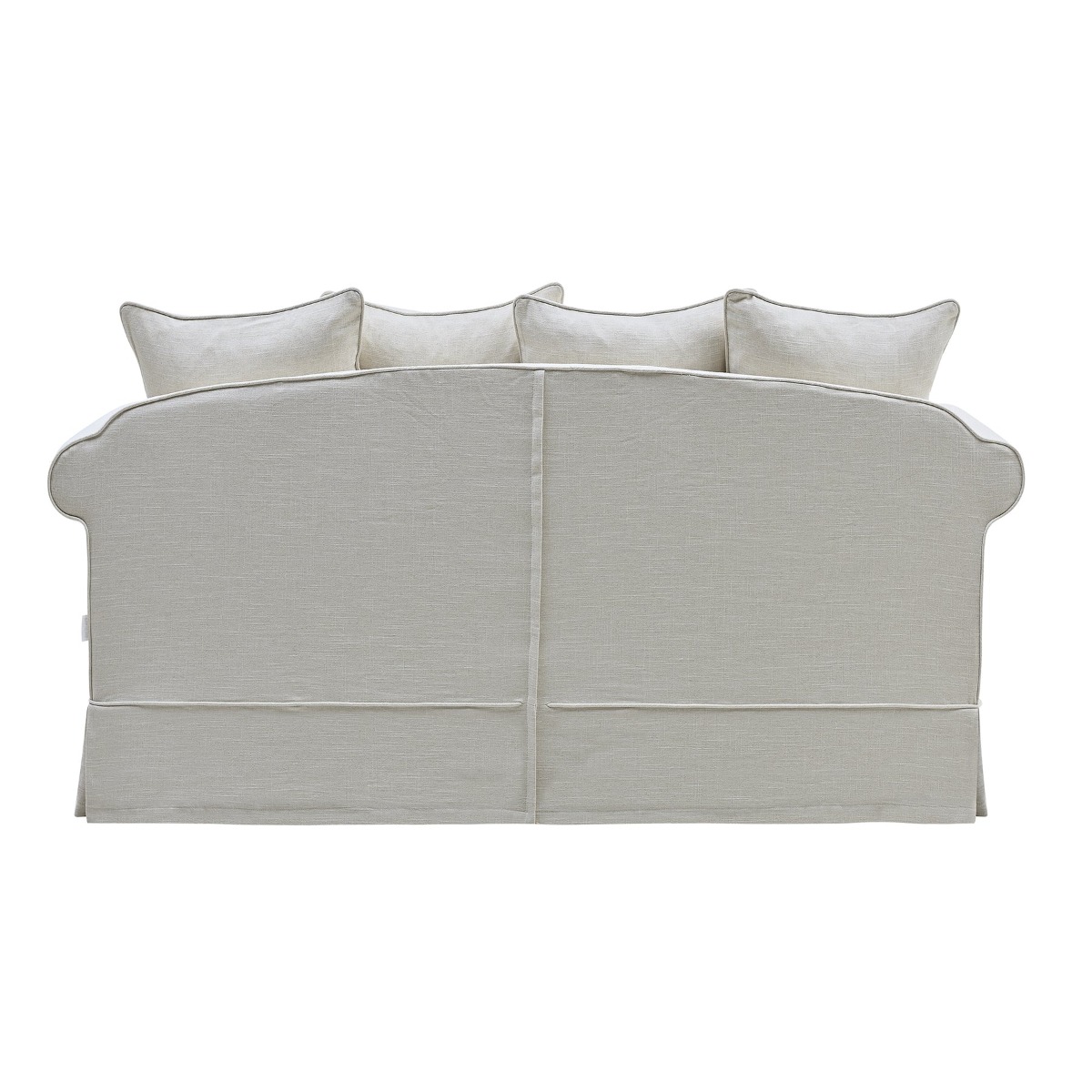 Slip Cover Only - Avalon Hamptons 3 Seat Sofa Ivory, W 226cm D 96cm H 81cm (RRP $999) - Image 8