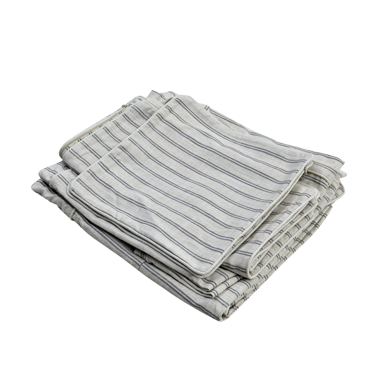 Slip Cover Only - Avalon Hamptons 3 Seat Sofa Stone Stripe, W 226cm D 96cm H 81cm (RRP $999)