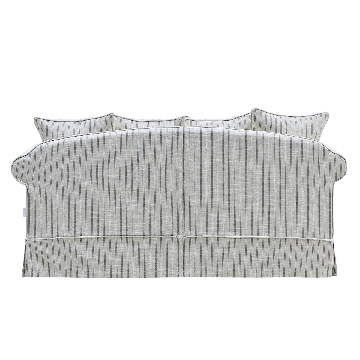 Slip Cover Only - Avalon Hamptons 3 Seat Sofa Stone Stripe, W 226cm D 96cm H 81cm (RRP $999) - Image 8